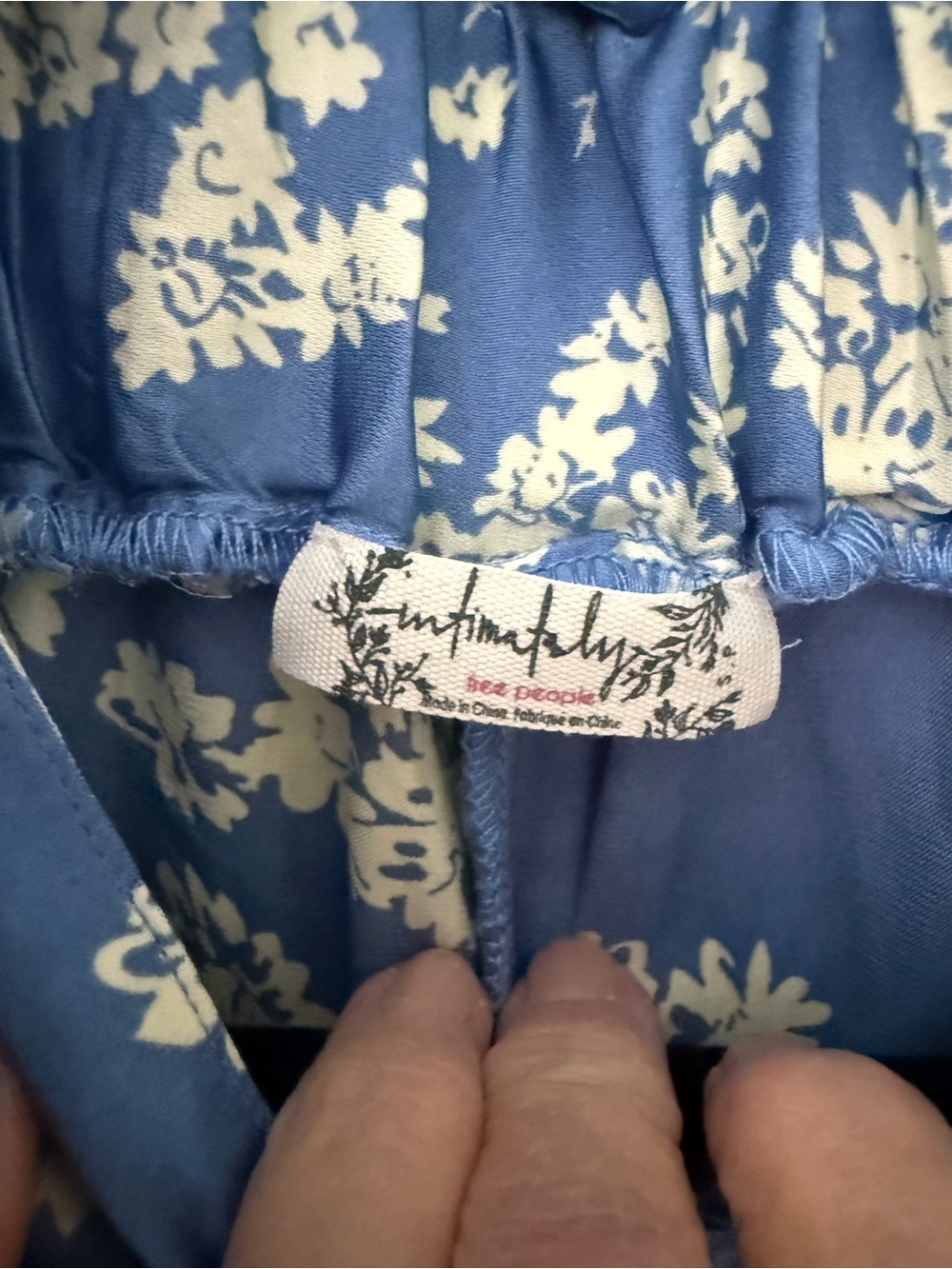 Free People Intimately "Dreamy Days" Printed Satin Pajama Set - Picture 6 of 7